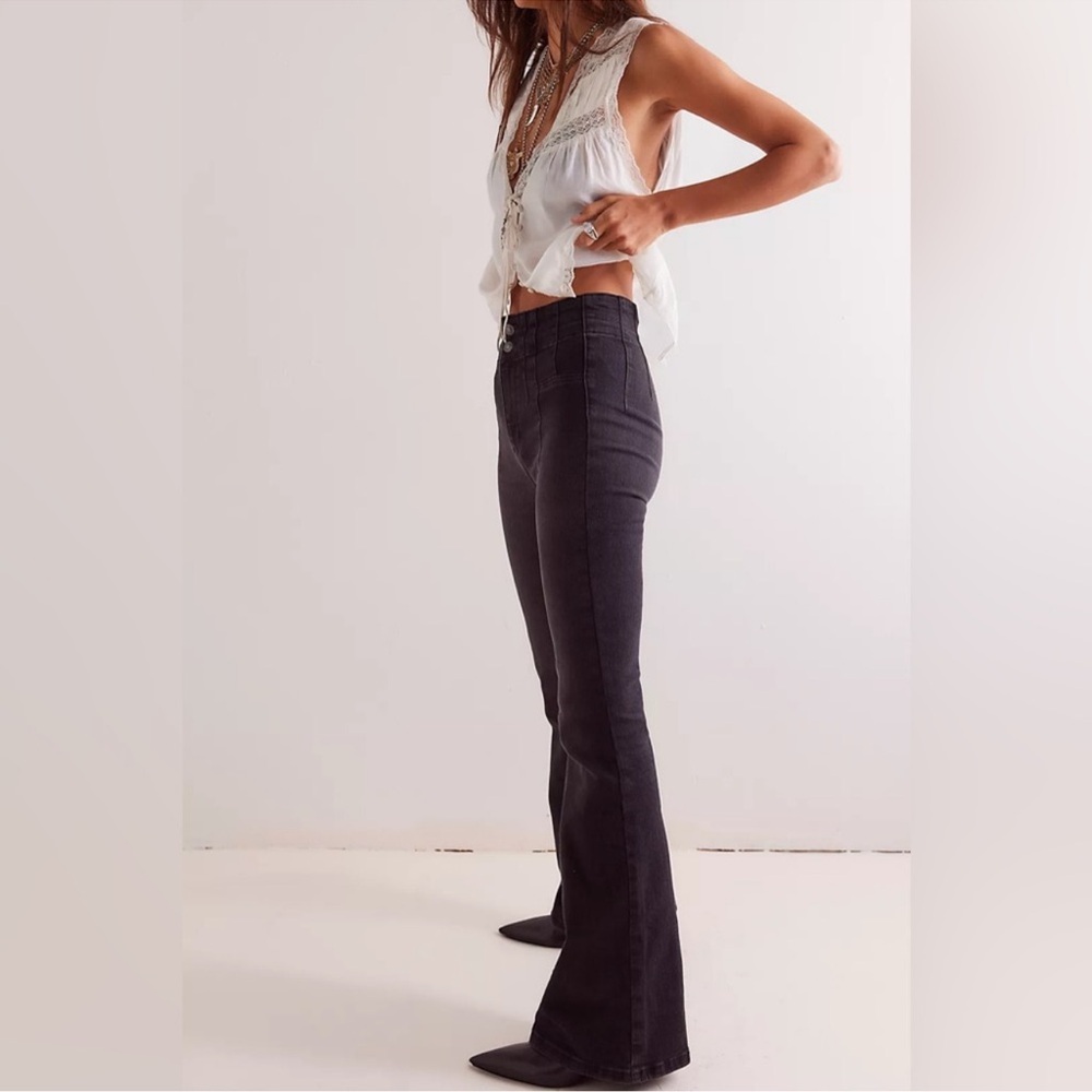 We The Free Black Flare Jeans